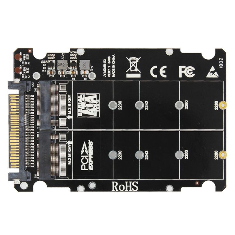 Bộ Chuyển Đổi M.2 Ssd Sang U.2 2 Trong 1 M.2 Nvme Sata-Bus Ngff Ssd Sang Pci-E U.2 Sff-8639 Pcie M2