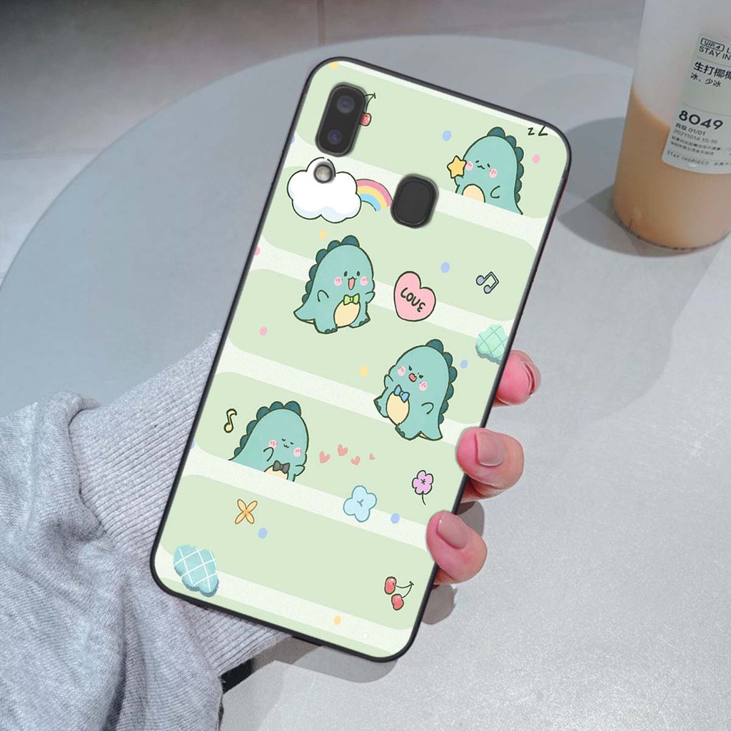 Ốp Samsung A20 / A30 in hình khủng long Dino siêu dễ thương