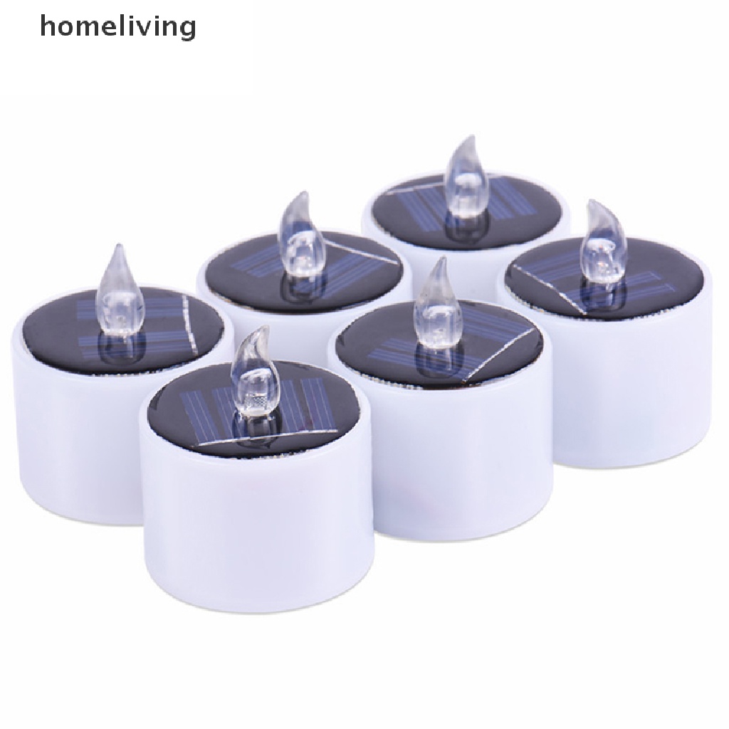 Đèn LED Năng Lượng Mặt Trời Hình Nến Màu Vàng
