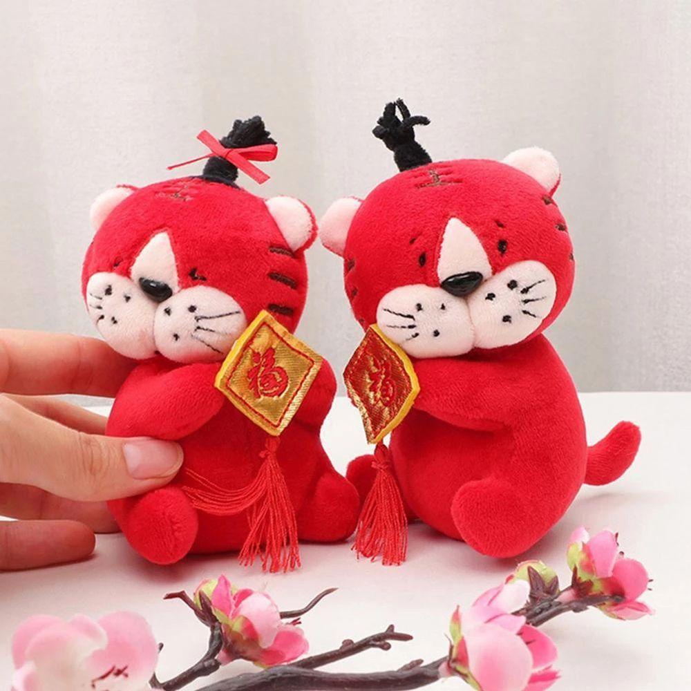 Móc Khóa Hình Chú Hổ Nhồi Bông Đáng Yêu