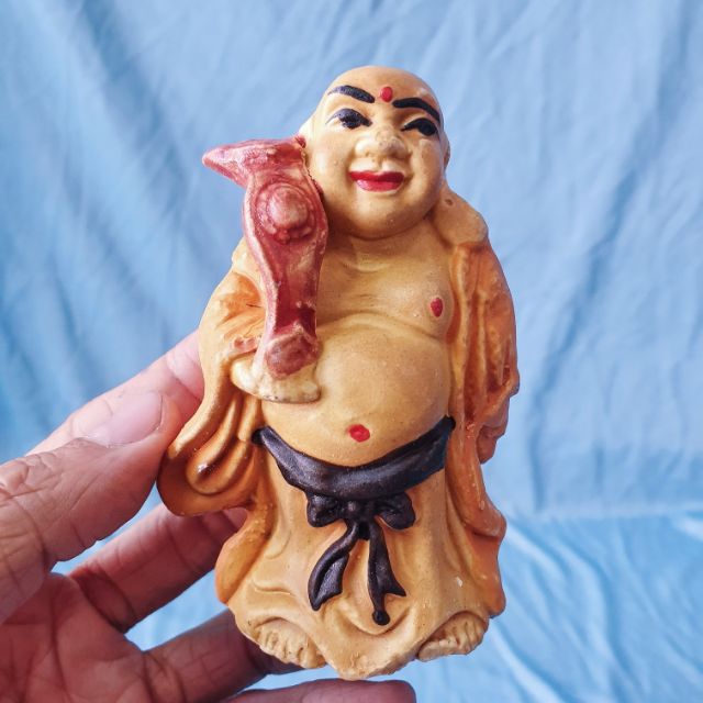 ÔNG DI LẶC TRANG TRÍ HỒ CÁ NON BỘ CAO 9CM