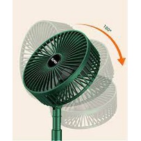 Quạt sạc tích điện Telescopic folding fan gấp gọn tiện dụng cho mùa hè siêu mát dùng lên đến 8h
