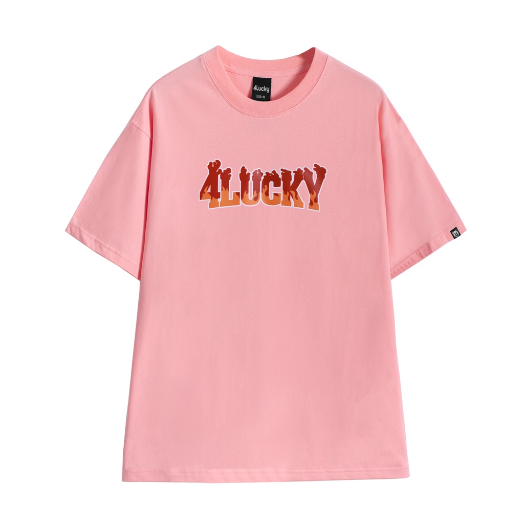 Áo phông rộng nam nữ 4lucky 6011 - unisex form rộng oversize streetwear