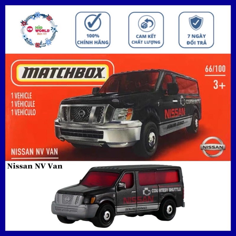 Xe mô hình Matchbox Box Nissan NV Van 66/100.