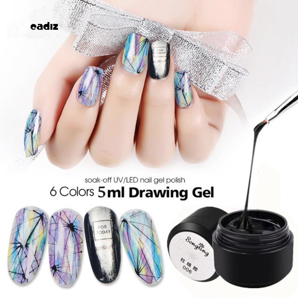 [Hàng mới về] Sơn móng tay dạng Gel UV tạo hiệu ứng mạng nhện độc đáo sáng tạo