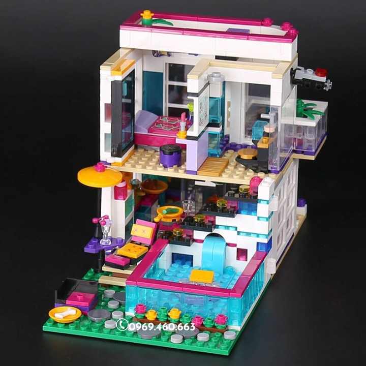 Đồ Chơi Lắp Ráp Lego Friends 41135 Lepin 01046 TENMA TM3013 biệt thự của các ngôi sao