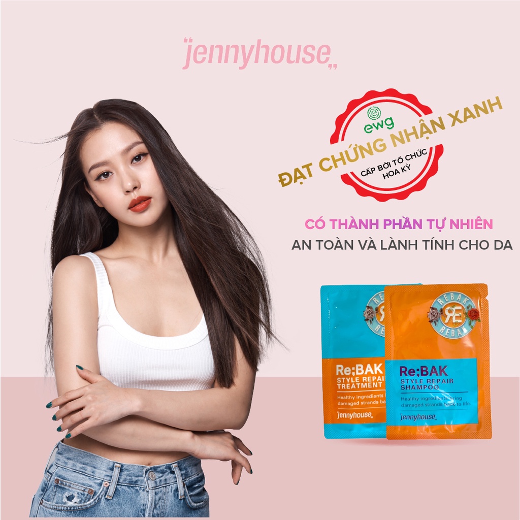 [Quà Tặng Không Bán] Mẫu Thử Dầu Gội, Dầu Xả JENNY HOUSE Healthy Re:Bak Style Repair 5ml - Dưỡng Tóc Khô Xơ Rối