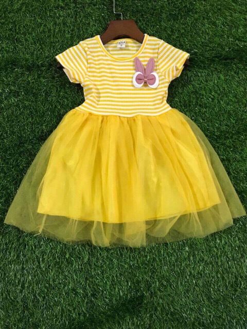 Váy cotton công chúa bồng xoè bé gái 10-20 kg