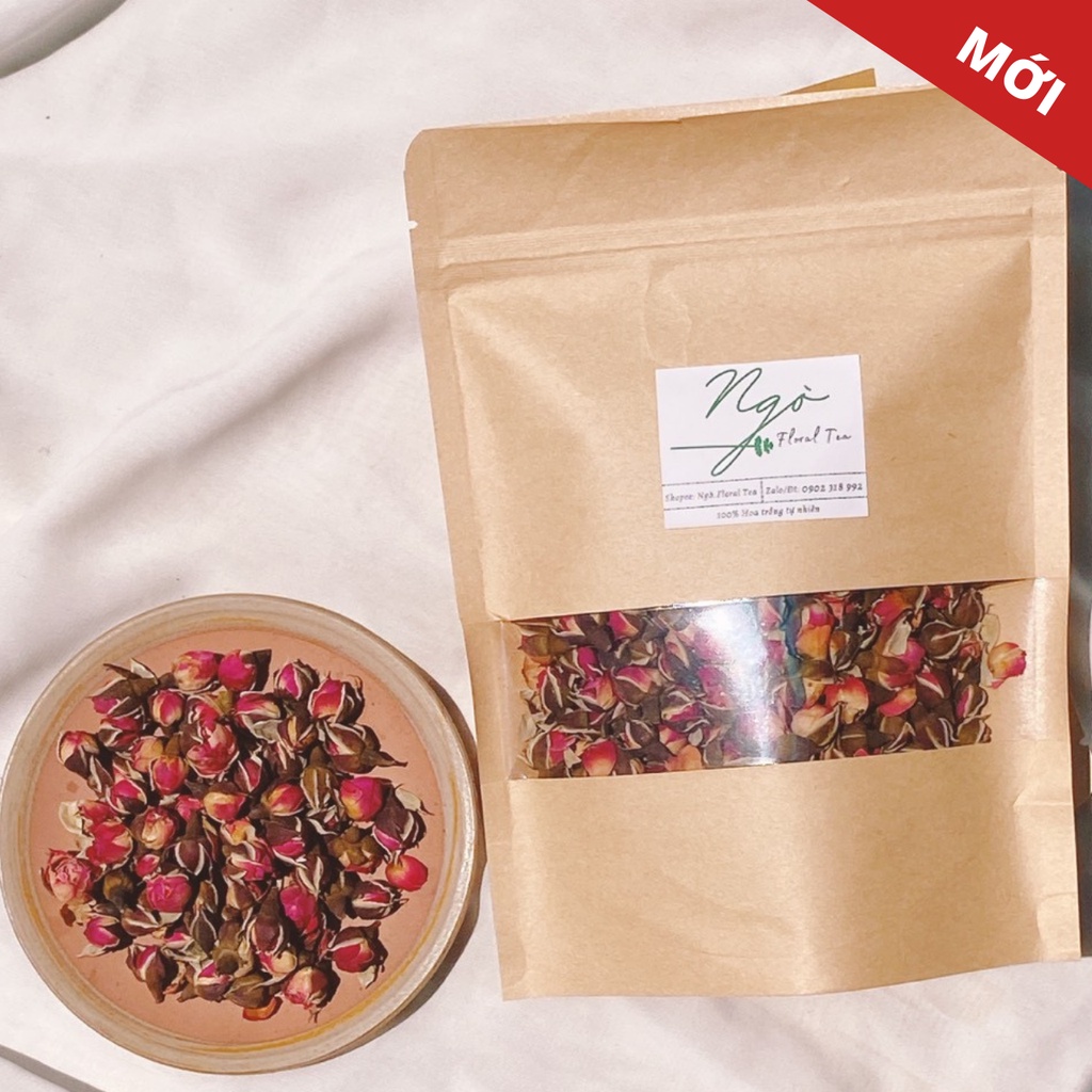 Trà hoa hồng, trà hoa hồng sạch và hương thơm dễ chịu, giúp dưỡng nhan và giảm căng thẳng