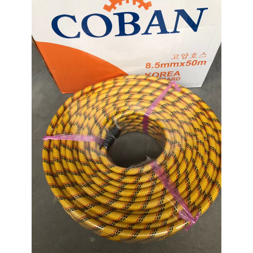 Dây phun áp lực cao COBAN 8.5 x 50m, dây xịt áp lực cao cuộn 50m
