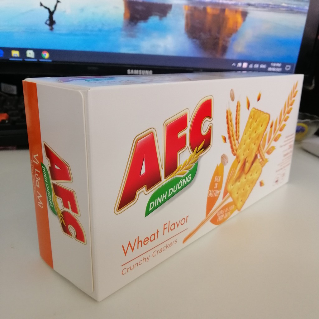Bánh Cracker AFC Dinh Dưỡng Vị Lúa Mì
