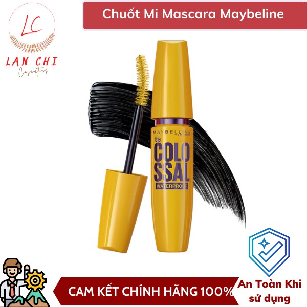 Mascara maybelline - chuốt mi maybelline vàng 9x