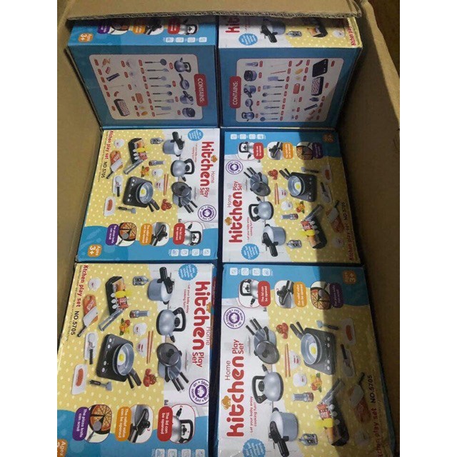 Bộ Đồ Chơi Nấu Ăn 36 Món Cho Bé Kitchen loại nhựa dày - Seven_mart