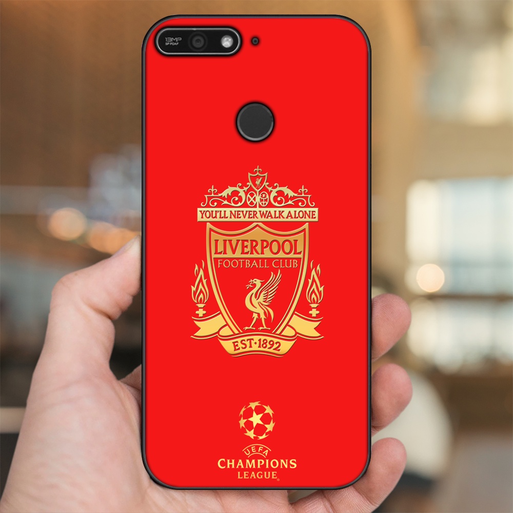 Ốp lưng Huawei Y6 Prime viền đen in hình Liverpool FC