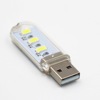 Đèn LED đọc sách 3 bóng 5V có cổng sạc USB
