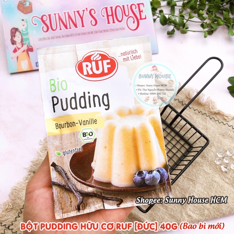 Bột pudding hữu cơ Ruf Đức 40g