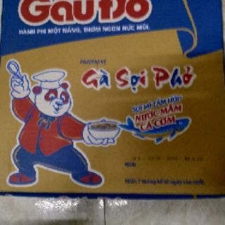 Thung Mì tôm gấu đỏ gà sợi phở  65g / gói (30 gói)