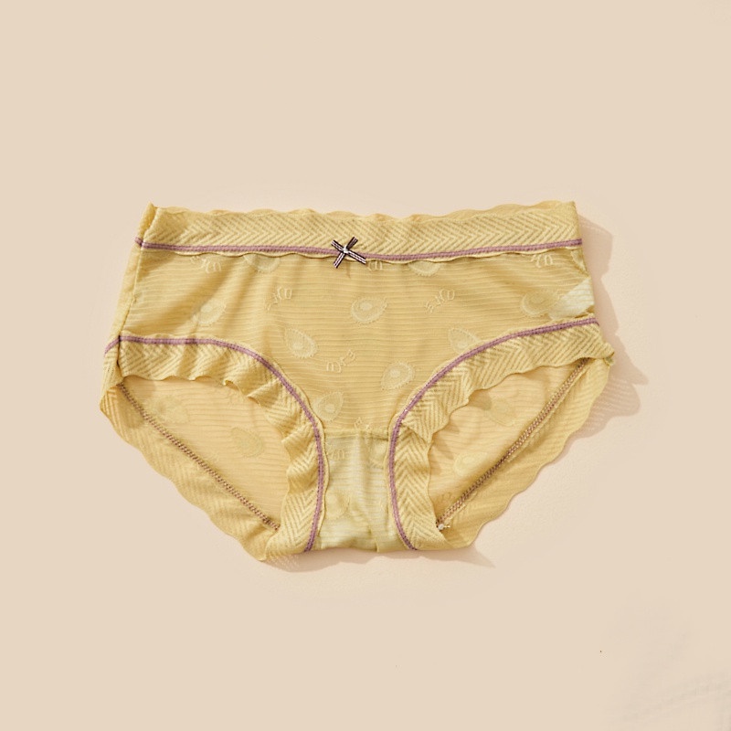 Quần Lót Ren CHICHI BRA Họa Tiết Bơ Phối Nơ Kháng Khuẩn Thông Thoáng Mềm Mại - 320