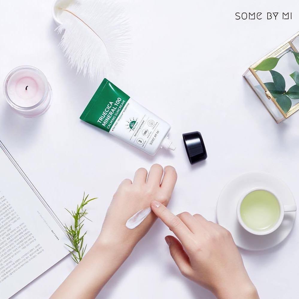 Kem Chống Nắng SOME BY MI SPF50+/PA++++ Truecica Mineral 100 Calming Suncream 50ml