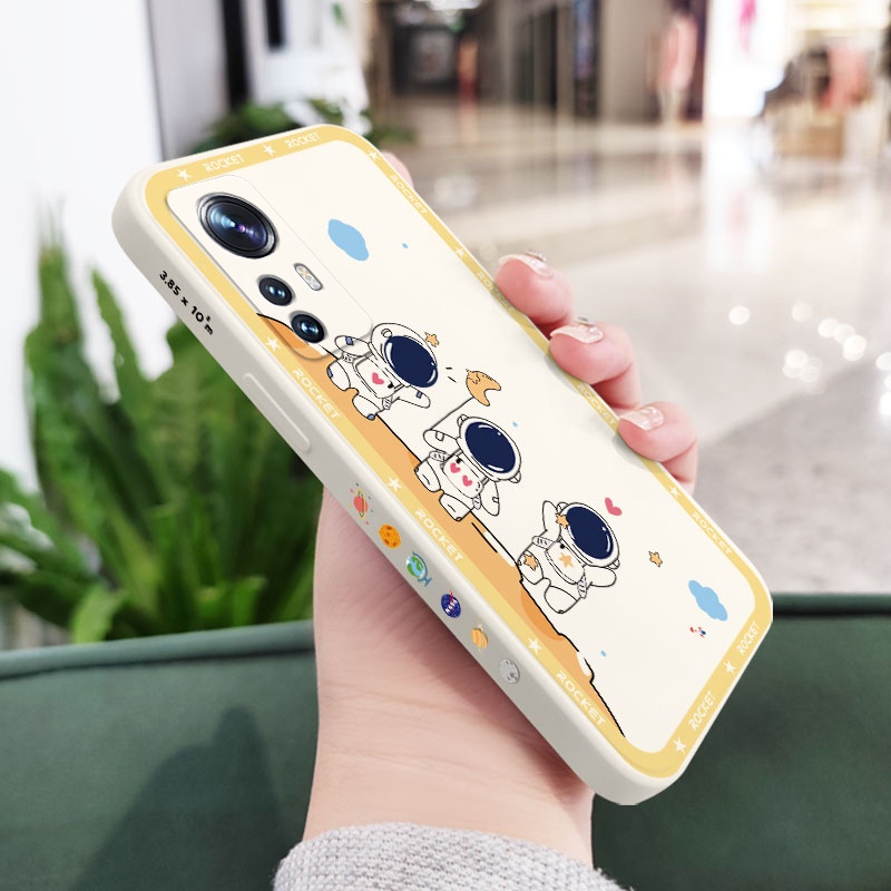 Ốp Điện Thoại Hình Phi Hành Gia Mặt Trăng Cho Xiaomi Mi 12 12X 12S 11 Pro Lite Ultra 11Lite