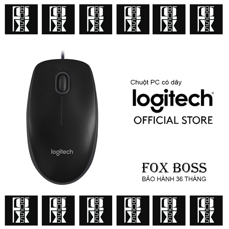 Chuột Máy Tính Logitech B100 Có Dây Chính Hãng Giá Rẻ Cho Máy Tính.