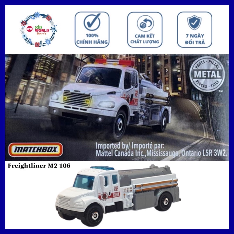 Xe mô hình Matchbox Box Cứu hoả Freightliner M2 106 34/100.