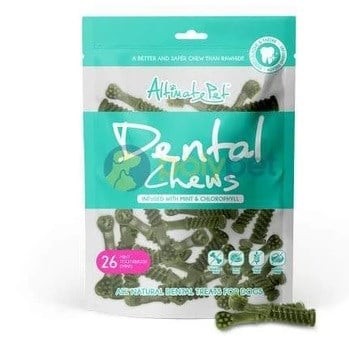 Bàn Chải Đánh Răng cho chó Altimate Pet Dental Chews Bạc Hà - Túi 26 Viên