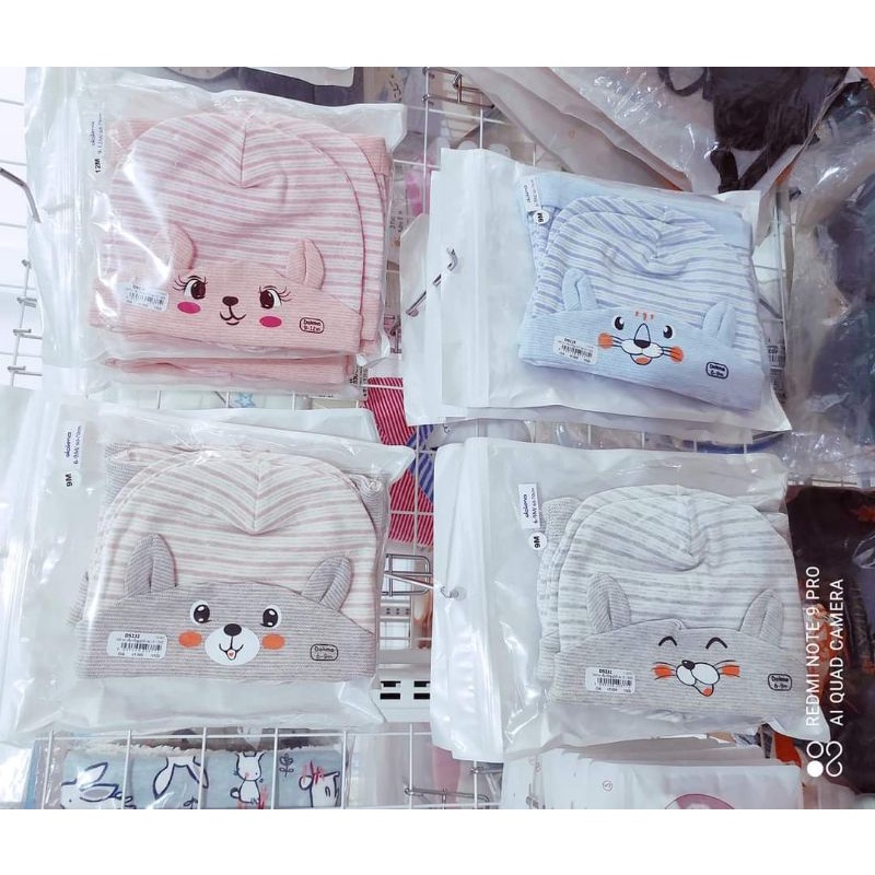Mũ bo cầu vồng phối tai Dokma size 6m-18m