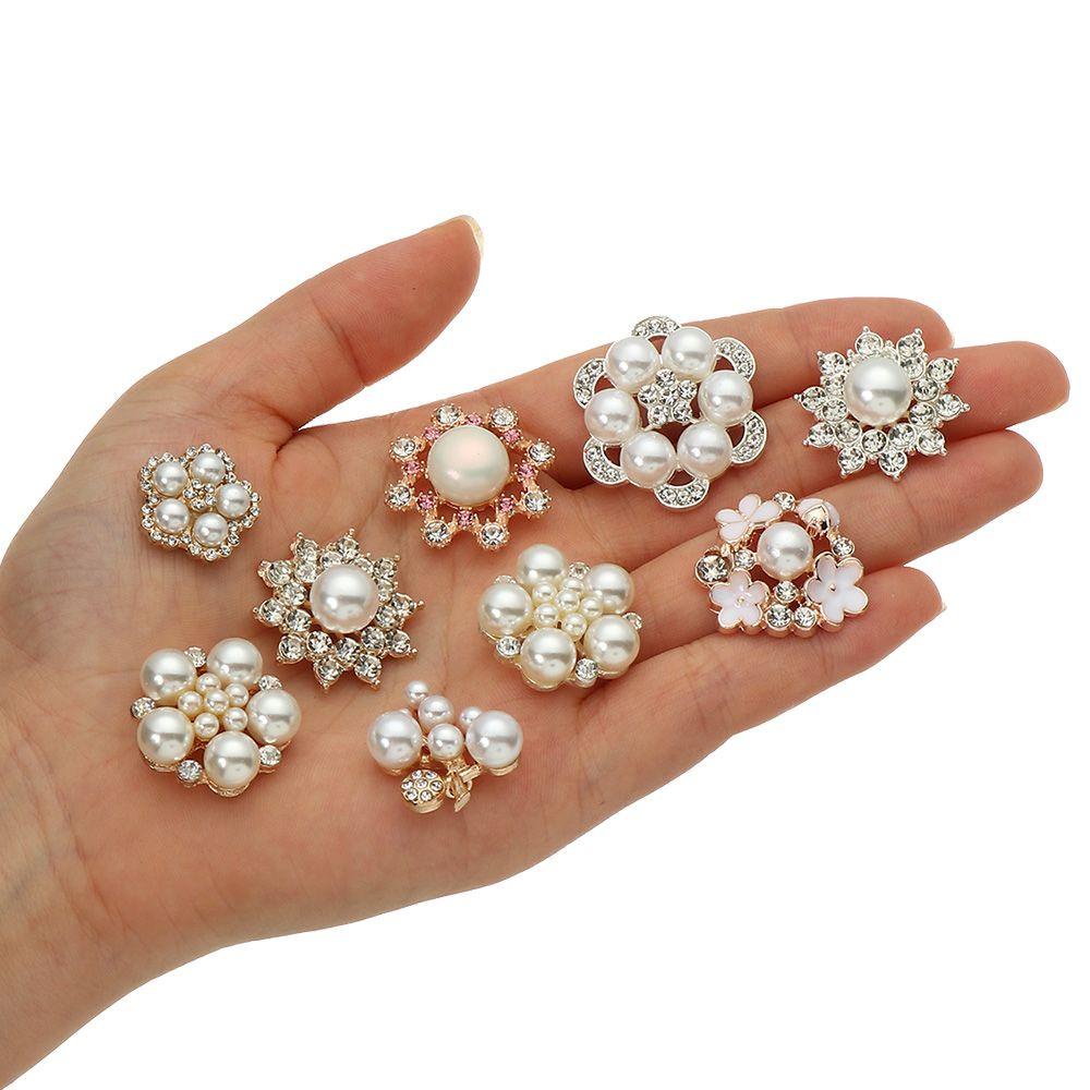 Set 5 Kẹp Tóc Hình Hoa Lấp Lánh Thời Trang