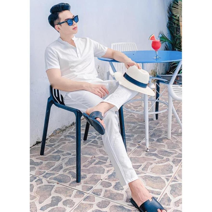 Bộ quần áo đũi nam(áo cộc quần dài) 2 màu đen,trắng !