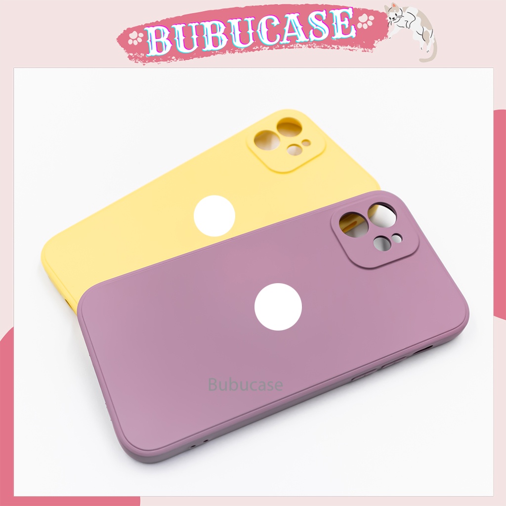 Ốp Iphone 12 Chống bẩn - Loại xịn - Logo táo - Lót nhung - Bảo vệ camera