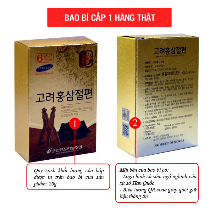 Hồng Sâm Lát Tẩm Mật Ong Hàn Quốc POCHEON 20g (Hộp Con) - LOẠI ĐẶC BIỆT Củ Hồng Sâm Thái Lát Tẩm Mật Ong từ những củ sâm | BigBuy360 - bigbuy360.vn
