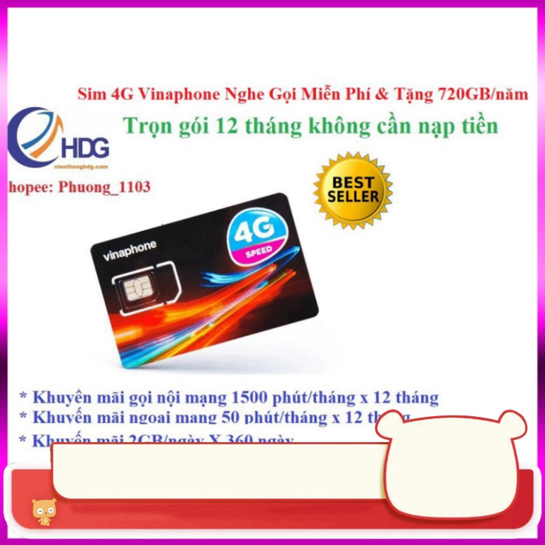 GIÁ GIẬT MINH Miễn phí 1 năm – SIM 4G Vinaphone 2GB-4GB/ngày, gọi miễn phí cuộc gọi dưới 20p GIÁ GIẬT MINH