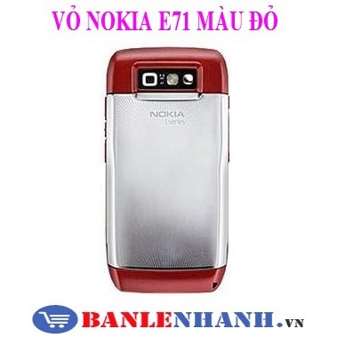 VỎ NOKIA E71 MÀU ĐỎ KHÔNG PHÍM [VỎ ZIN, XỊN]