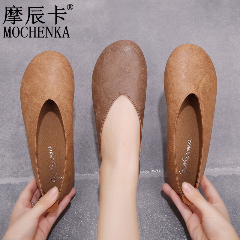Giày Búp Bê Mũi Tròn Phong Cách Retro Hàn Quốc 2020 Cho Nữ | BigBuy360 - bigbuy360.vn