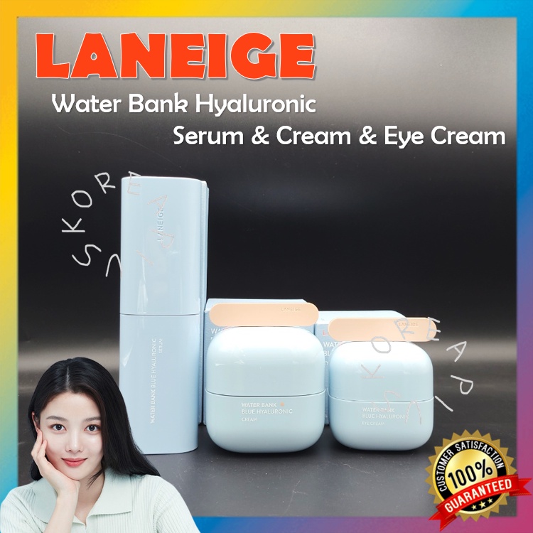 LANEIGE Serum Hyaluronic Acid 50ml / Kem Dưỡng Da Khô 50ml / Kem Mắt 25ml