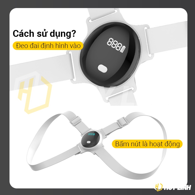 Đai định hình chống gù lưng chống cận cho bé Intelligent Induction Appliance J3000 - Có cảnh báo rung ngồi sai tư thế
