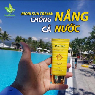 [CHÍNH HÃNG] Kem chống nắng Riori Sun Cream chống cả nước