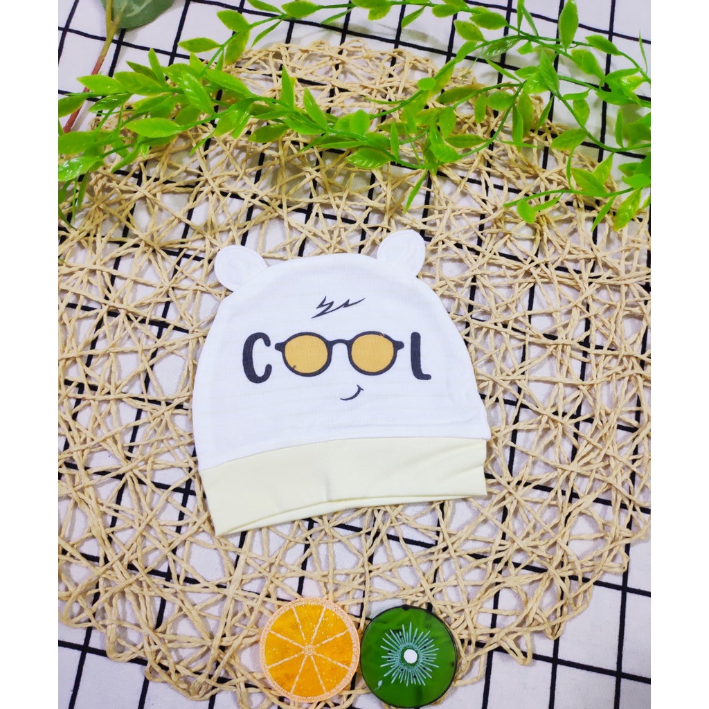 Xả kho mũ sơ sinh Moon chất Petit siêu mềm mịn thấm hút mồ hôi tốt cho bé