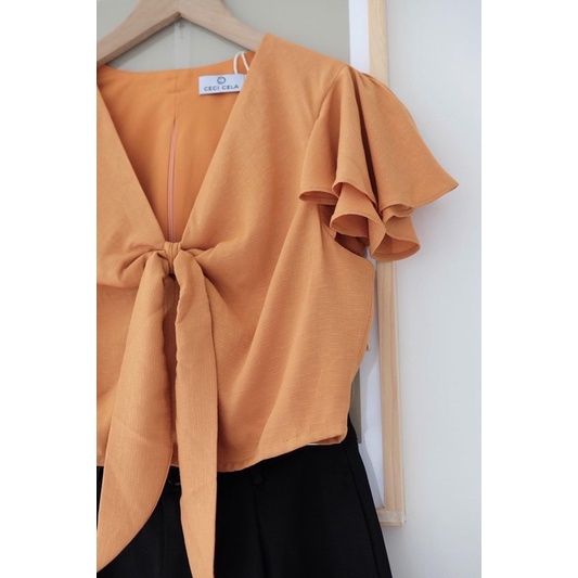 Ceci Cela - Áo Tay Rũ Nơ Cột Cindi