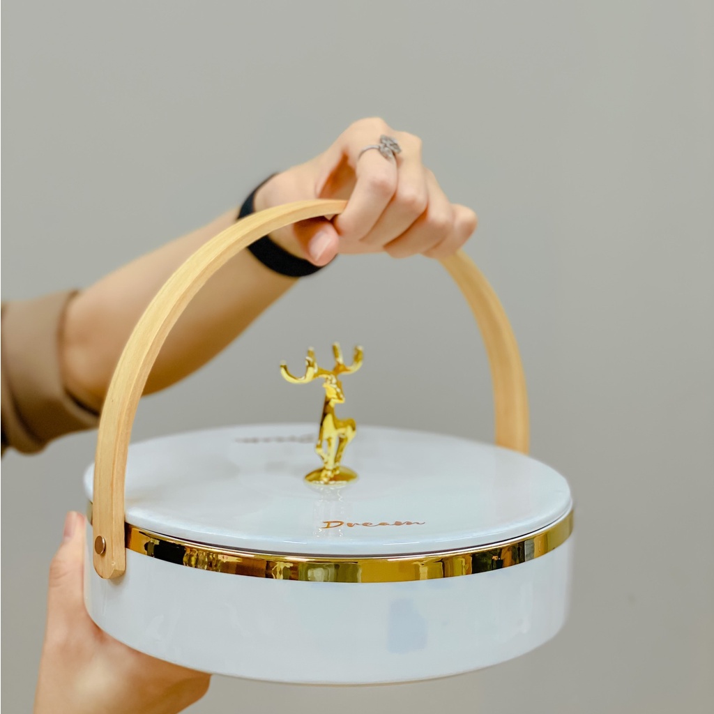 Khay Sứ Đựng Mứt Tết Khay Bánh Kẹo Hoa Quả Trang Trí Nhà Cửa Bé Bebeshop