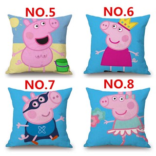Vỏ bọc gối trang trí in hình Peppa Pig 45x45cm