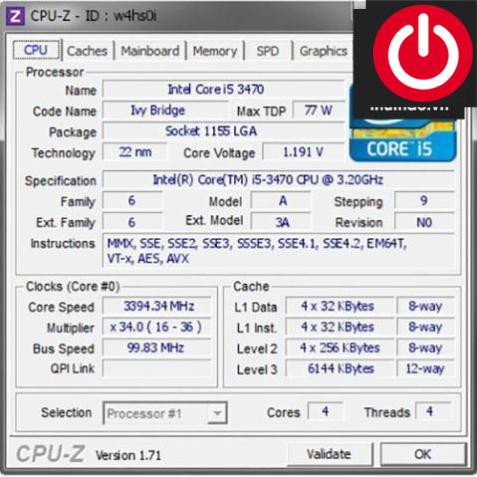 Bộ vi xử lý Intel CPU Core i5 3470 3.6GHz tặng keo tản nhiệt (4 lõi, 4 luồng) | BigBuy360 - bigbuy360.vn
