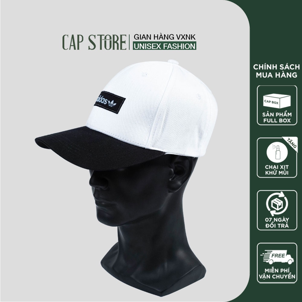 Mũ Adidas cao cấp - Nón kết nam nữ logo thêu 3D full box form thời trang unisex tặng kèm chai xịt vệ sinh mũ nón
