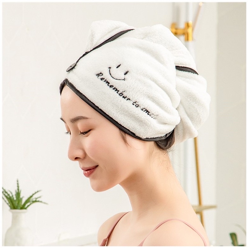 Combo 2 Khăn Quấn Ủ Tóc Lau Khô Siêu Tốc (Trắng)
