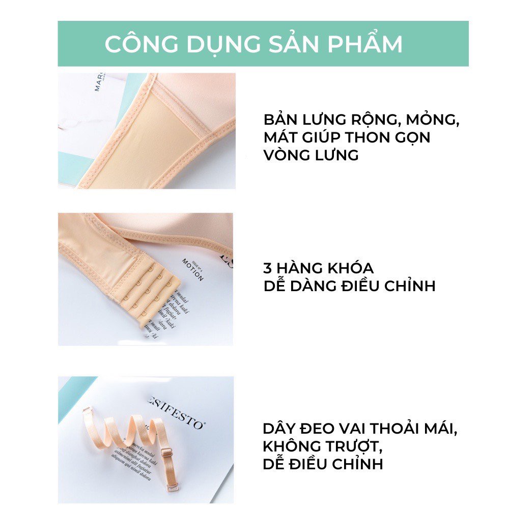 Áo lót nữ cúp ngực kèm dây vai ( 2 cách mặc )