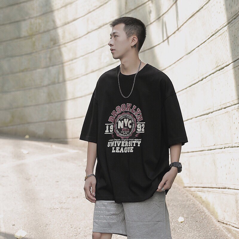 [ Có Ảnh Thật ] Áo thun tay lỡ form rộng - phông nam nữ oversize - T shirt NYC 1992 - 2N Unisex | BigBuy360 - bigbuy360.vn