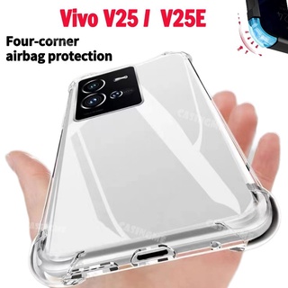 Ốp Điện Thoại Silicon Trong Suốt Có Túi Khí Chống Sốc Cho Vivo V25 5G V25E V23 V23E Y20 Y20i Y20s Y12S Y12A V 25 23 E 5G V25