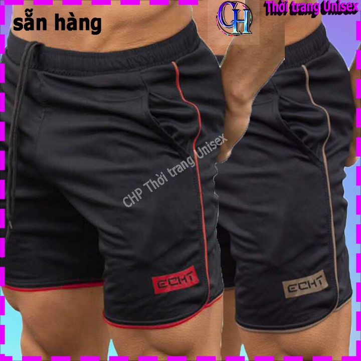 Quần short nam tập gym chạy bộ đá bóng  TIỆN LỢI  đùi ngắn vải lưới co giãn nhẹ thoải mái khi vận động hay mặc ở nhà