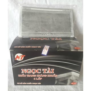 khẩu trang kháng khuẩn than hoạt tính 4 lớp Ngọc Tài